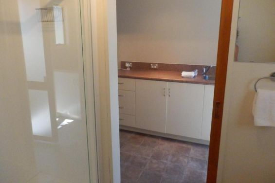 Ground Floor Studio - bathroom to kitchen